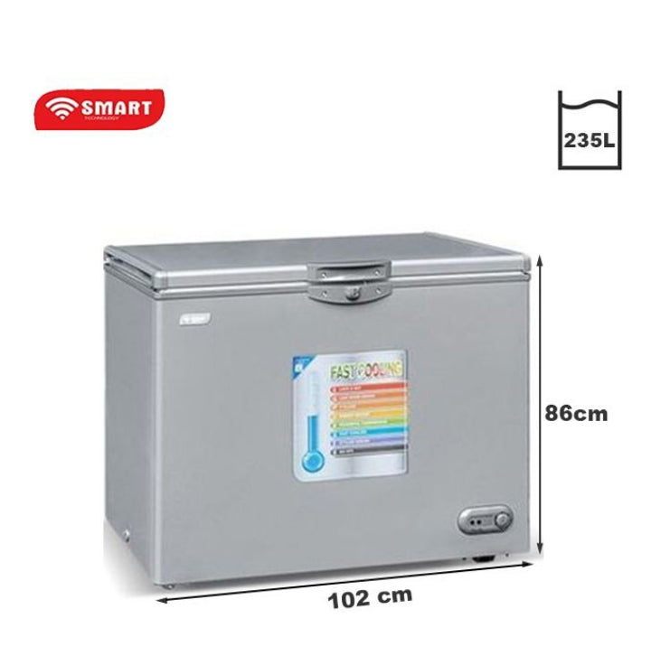 Congélateur Horizontal STCC-275-235L-Gris- Garantie 12 mois