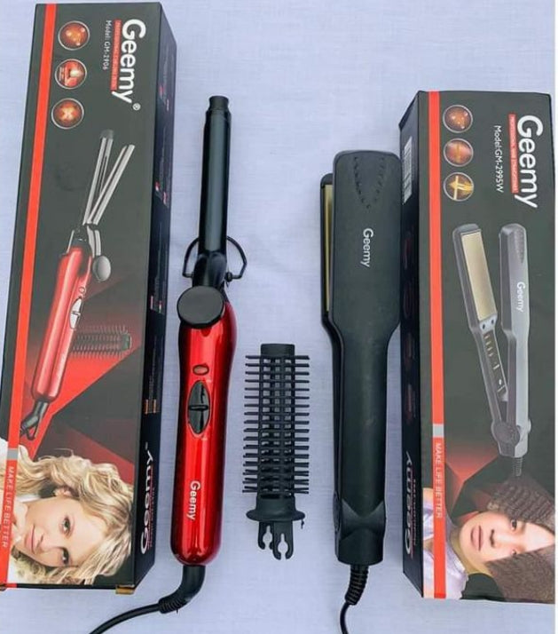 Boucleur Cheveux Et Lisseur Cheveux Geemy